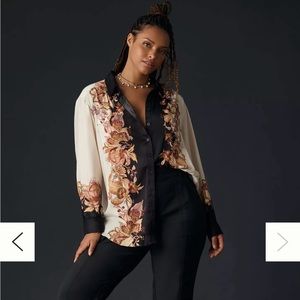 Anthropologie fall 2023 blouse. In stores now.  Worn once. NWOT. XXS.